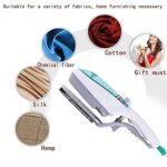 Handheld Steam Iron Portable Garment Steamer Set for Clothes & Travel Use - Neckline Detail by Nari Haat, Indian ethn...