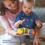 3D Rainbow Color Plastic Slug Fidget Toys, Stress Relieving Toy, Sensory Slug Toy for Boys and Girls, Finger slug Toy...