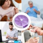 Cute 7-Day Pill Box Dispenser – Portable 7-Grid Medicine Organizer (1 Pc) - Back View by Nari Haat, Indian ethnic w...