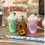 2In1 3D Cute Coffee Or Ice cream Shape sharpner Like Rotary Manual Pencil Sharpener for Kids  Ice Cream Style Office ...