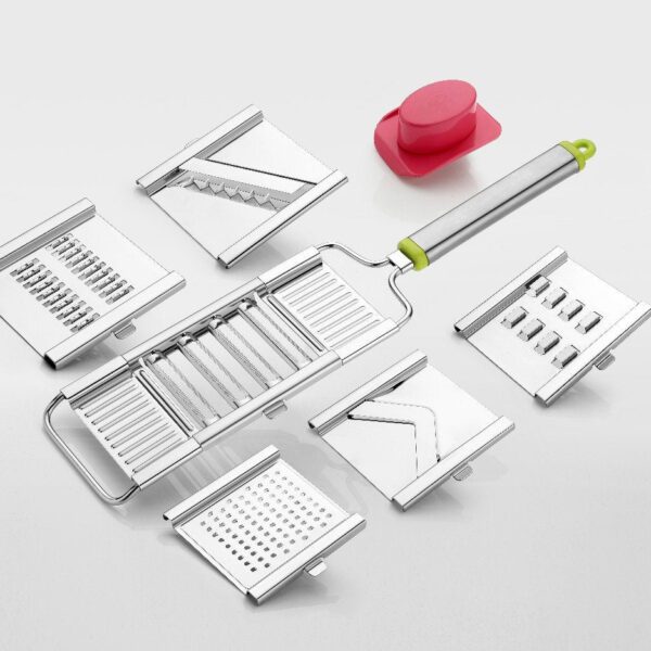 6-in-1 Stainless Steel Vegetable Chopper Slicer
