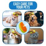 3-in-1 Cat Steamy Brush – Self-Cleaning Pet Grooming & Hair Removal Comb - Neckline Detail by Nari Haat, Indian eth...