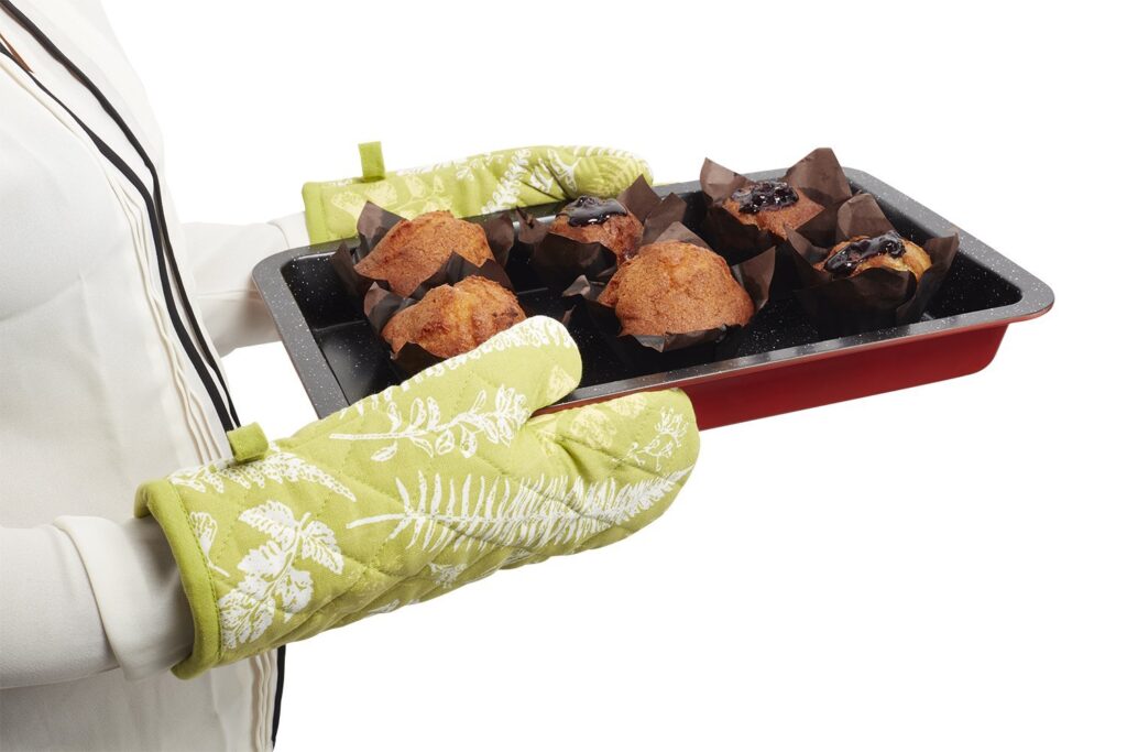 Heat proof cotton baking oven glove