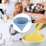 Flexible Silicone Kitchen Funnel Liquid / Powder Transfer Hopper Food (Small) - Full Detail by Nari Haat, Indian ethn...