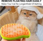 3-in-1 Cat Steamy Brush – Self-Cleaning Pet Grooming & Hair Removal Comb - Fabric Detail by Nari Haat, Indian ethni...