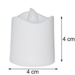 Festival Decorative - LED Tealight Candles, Diwali (White, 24 Pcs) - Neckline Detail by Nari Haat, Indian ethnic wear...