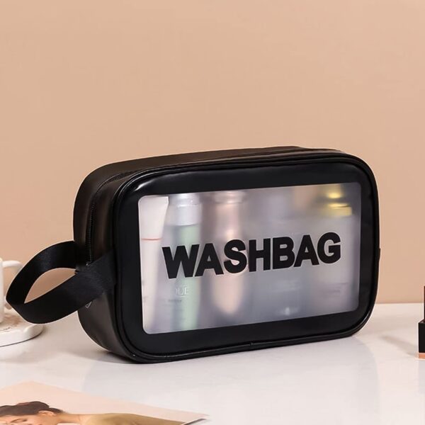 Medium Zippered Cosmetic Pouch, Toiletry Bag for Cosmetics (1 Pc) - Front View by Nari Haat, Indian ethnic wear, wome...