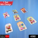 Mix Design Fancy Erasers Set (1 Set) - With Dupatta by Nari Haat, Indian ethnic wear, women clothing, designer suit