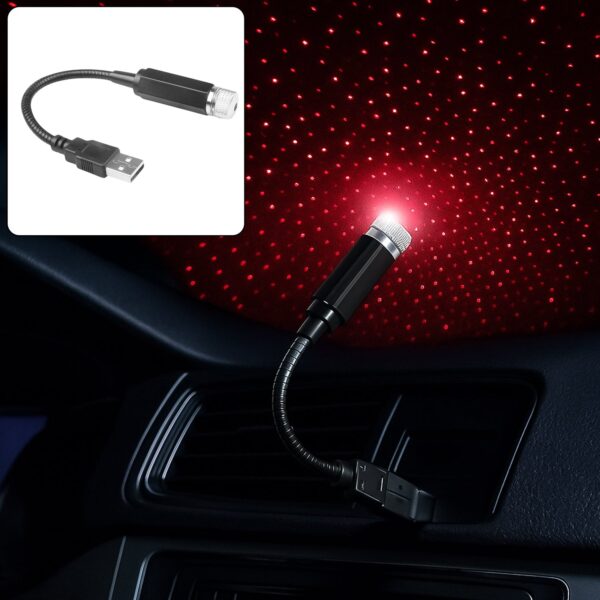 USB Star Projector Night Light for Home and Car