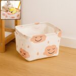 Small Foldable Storage Boxes Cubes Container Organizer Baskets Fabric Drawers Bedroom, Closet, Toys, Thick Cloth Shim...
