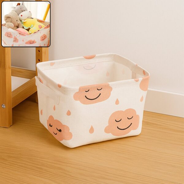 Small Foldable Storage Boxes Cubes Container Organizer Baskets Fabric Drawers Bedroom, Closet, Toys, Thick Cloth Shim...