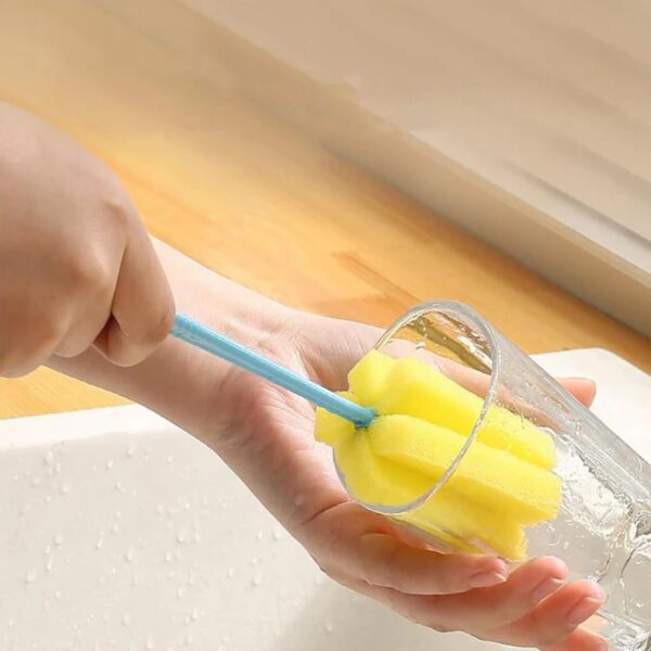 Sponge Head Cup Cleaning Brush