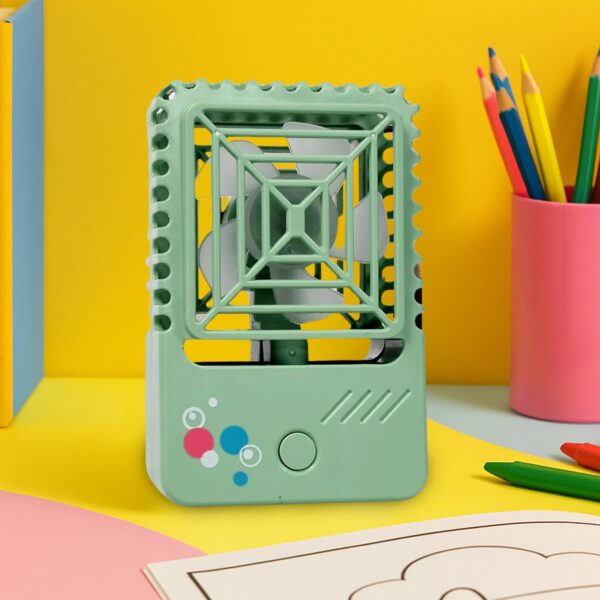 Mini Rechargeable Desktop Fan for Home & Office (USB, Handheld) - Front View by Nari Haat, Indian ethnic wear, women ...