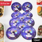 Round Plates Disposable Paper Plates Happy Birthday, Gift (10 Pcs Set / Mix Design) - With Dupatta by Nari Haat, Indi...