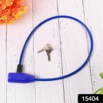 Heavy Duty Multipurpose Steel Cable Safety Lock with 2 Keys (1 Pc) - With Dupatta by Nari Haat, Indian ethnic wear, w...