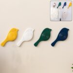 Bird Hook self Adhesive Hooks Wall Mounted Hook Shower Towel Hook (4 Pc Set) - Front View by Nari Haat, Indian ethnic...