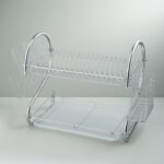 STAINLESS STEEL RECTANGLE DISH DRAINER RACK / BASKET WITH DRIP TRAY - Closeup Embroidery by Nari Haat, Indian ethnic ...