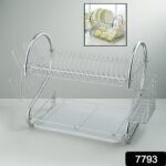 STAINLESS STEEL RECTANGLE DISH DRAINER RACK / BASKET WITH DRIP TRAY - With Dupatta by Nari Haat, Indian ethnic wear, ...
