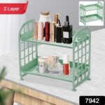2Layer Foldable Plastic Small Storage Shelf / Rack (1 Pc / Mix Color) - With Dupatta by Nari Haat, Indian ethnic wear...