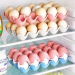 15 Cavity Plastic Egg Tray Egg Trays for Storage with 15 Eggs Holder (4 Pc Set) - Neckline Detail by Nari Haat, India...