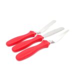 MULTI-FUNCTION STAINLESS STEEL CAKE ICING SPATULA FLAT ANGULAR TRIANGLE PALLET KNIFE SET - Sleeve Design by Nari Haat...