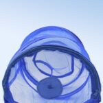 Mesh Up Laundry Hamper Foldable Portable Dirty Clothes Basket for Bedroom Kids Room - Sleeve Design by Nari Haat, Ind...