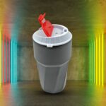 Stainless Steel Vacuum Insulated Travel Mug with Lid (1 Pc) - Coffee, Tea, Tumbler - Full Detail by Nari Haat, Indian...