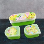 Tiffin Box Smart Lunch Box High Quality 3 box Lunch Box Leak Proof Lunch Box - Front View by Nari Haat, Indian ethnic...