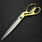 Gold Plated Professional Cloth Cutting Scissor - Full Detail by Nari Haat, Indian ethnic wear, women clothing, design...