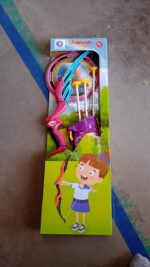 Arrow Big & Archery Toy (1 Dhanush, 3 Arrow, 1 Target, 1 Arrow Holder / 1 Set) - Fabric Detail by Nari Haat, Indian e...