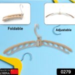 Portable Folding Clothes Hanger (1 Pc): 360° Rotation, Travel, Adjustable - With Dupatta by Nari Haat, Indian ethnic...