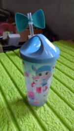 Unicorn Water Bottle with Straw & Lid for Kids, Tumbler (With Light) - Neckline Detail by Nari Haat, Indian ethnic we...