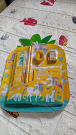 Stationery Set for School & Office with Pencil & Ruler (Gift, 6 Pc) - Fabric Detail by Nari Haat, Indian ethnic wear,...