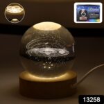 3D Astronomy Night Lamp Crystal Ball lamps With Base (1 Pc) - With Dupatta by Nari Haat, Indian ethnic wear, women cl...