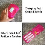 Plastic Handheld Carpet Roller Brush Cleaning with Dust Crumb Collector, Wet, and Dry Brush - Neckline Detail by Nari...