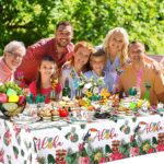 Plastic Straws Reusable Drinking Straws (4 pc Set / Mix design) - Neckline Detail by Nari Haat, Indian ethnic wear, w...