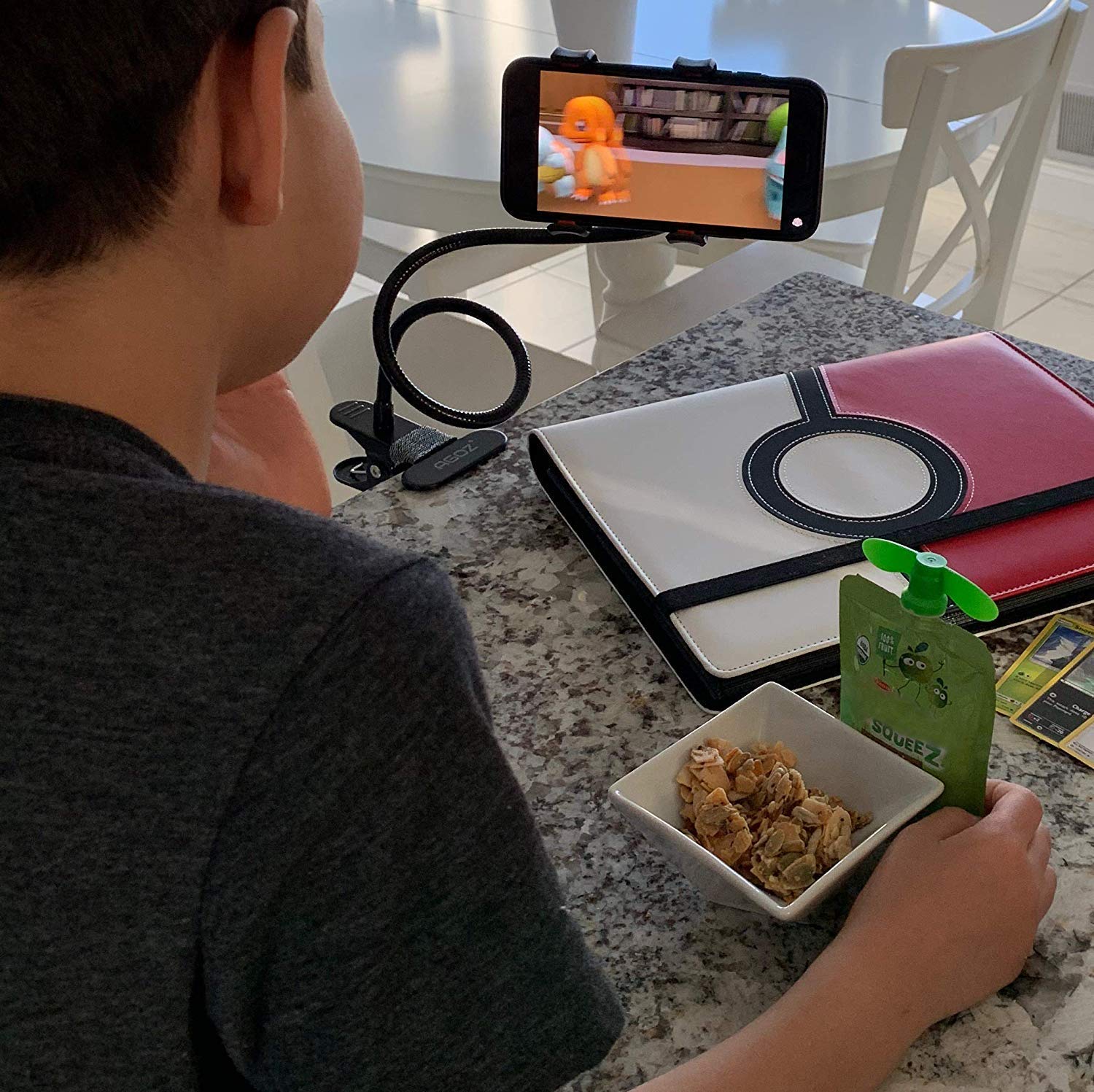 81PovQwVmSL._SL1500.jpg 360 Degree Flexible Portable Foldable Metal-Lazy Stand Bracket - Front View by Nari Haat, Indian ethnic wear, women c...