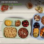 Divided Plates (32 CM, 5 Compartments) Shatterproof Microwave-Safe Tableware - Back View by Nari Haat, Indian ethnic ...