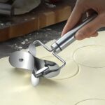 Multifunctional Easy and Fast Stainless Steel Puri cutter roller Machine (1 pc) - Front View by Nari Haat, Indian eth...