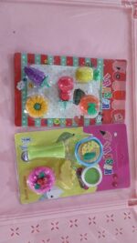 3D Mix Design Fancy & Stylish Colorful Erasers (1 Set) - Full Detail by Nari Haat, Indian ethnic wear, women clothing...