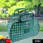 Grocery Vegetable Foldable Smiley Non-Woven Fabric Shopping Bag - With Dupatta by Nari Haat, Indian ethnic wear, wome...