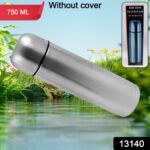 Vacuum Flask Without Cover, 18/8 Stainless Steel | Hot and Cold Water Bottle with Push-Down Lid | Double Walled Stain...
