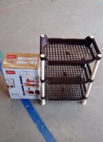 Apex Small Multiuse Plastic Storage Rack Organizer 3-Tier - Fabric Detail by Nari Haat, Indian ethnic wear, women clo...