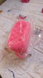 Super Soft Silicone Bath Brush – Double-Sided Body Scrubber for Exfoliation - Fabric Detail by Nari Haat, Indian et...