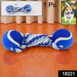 Durable Cotton Rope Dog Toy Two-Way Ball Design (1 Pc) - With Dupatta by Nari Haat, Indian ethnic wear, women clothin...