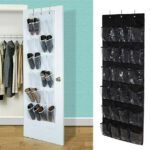24 Grid Over the Door Shoe Organizer Rack Hanging Storage Space Saver (1 Pc) - Front View by Nari Haat, Indian ethnic...