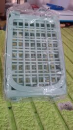 2Layer Foldable Plastic Small Storage Shelf / Rack (1 Pc / Mix Color) - Full Detail by Nari Haat, Indian ethnic wear,...