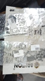 Reusable Transparent Rubber Stamp for Paper Crafts (Mix Design / 1 Sheet) - Full Detail by Nari Haat, Indian ethnic w...