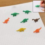 7 Piece Dinosaur Shaped Erasers for Kids - Animal Erasers, 3D Puzzle - Front View by Nari Haat, Indian ethnic wear, w...