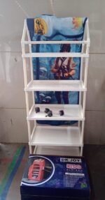 Multi Purpose Foldable Baby Wardrobe / Toy Box 5 Shelves Cartoon Printed - Fabric Detail by Nari Haat, Indian ethnic ...